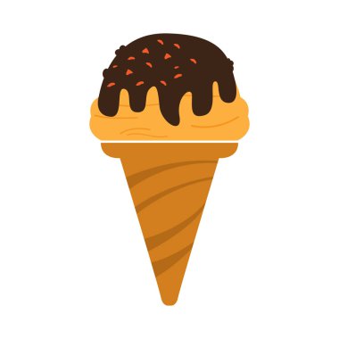 İzole dondurma simgesi