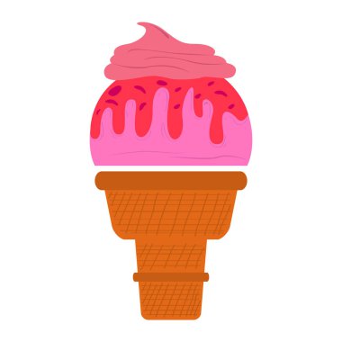 İzole dondurma simgesi