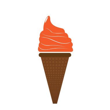 İzole dondurma simgesi