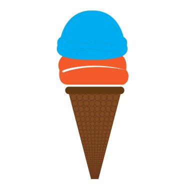 İzole dondurma simgesi