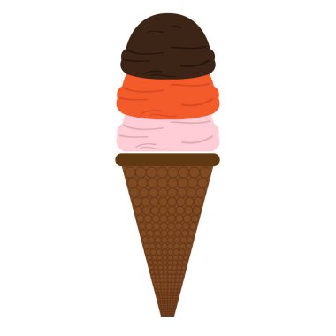 İzole dondurma simgesi
