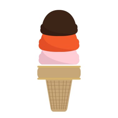 İzole dondurma simgesi