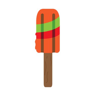 İzole tatlı buzlu çubuk simgesi