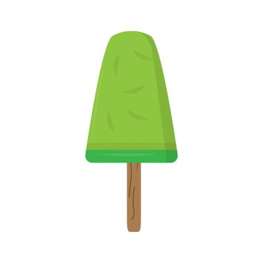 İzole tatlı buzlu çubuk simgesi