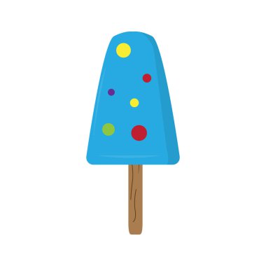 İzole tatlı buzlu çubuk simgesi