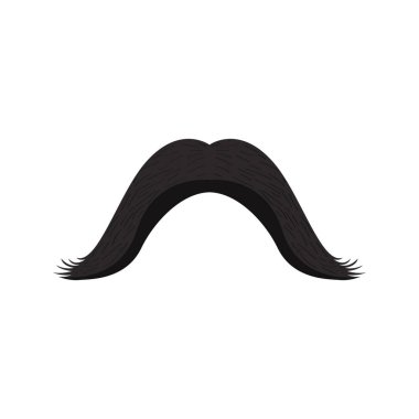 İzole bıyık simgesi