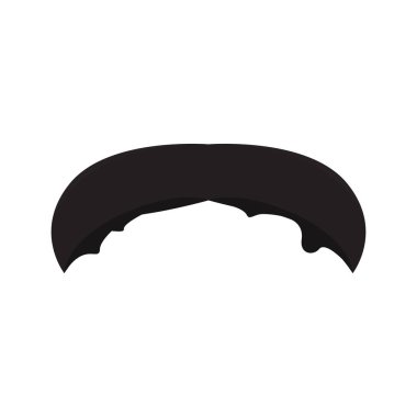 İzole bıyık simgesi