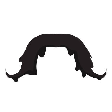 İzole bıyık simgesi