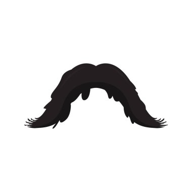 İzole bıyık simgesi