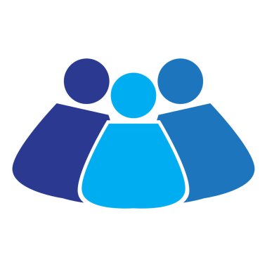 İzole iş ekip çalışması simgesi