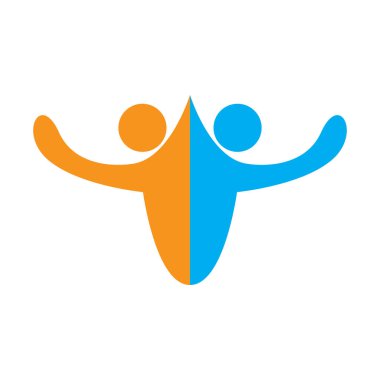 İzole iş ekip çalışması simgesi