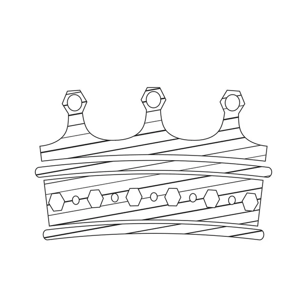 Schets van een koninklijke kroon — Stockvector