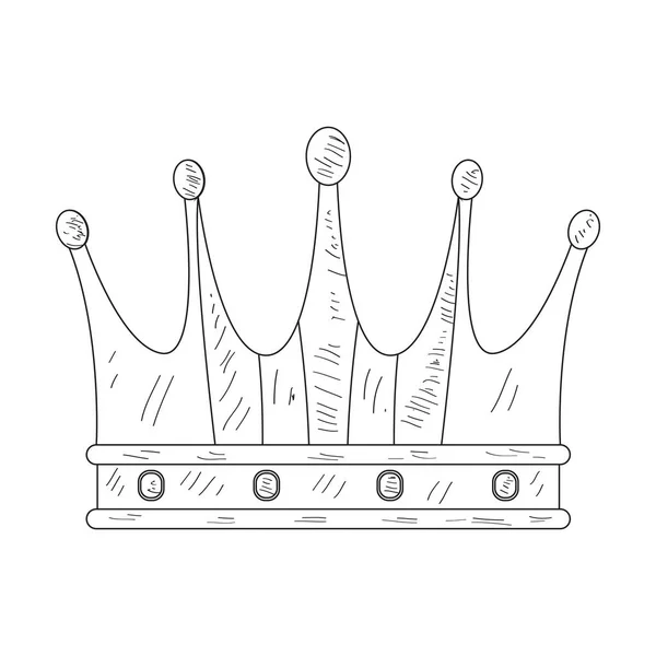 Szkic z korony królewskiej — Wektor stockowy