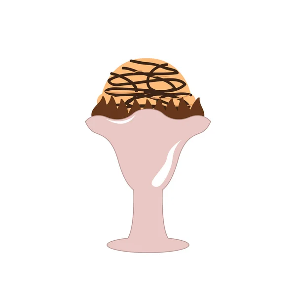 Icono de helado aislado — Vector de stock