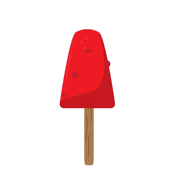 Geïsoleerde zoete popsicle pictogram — Stockvector