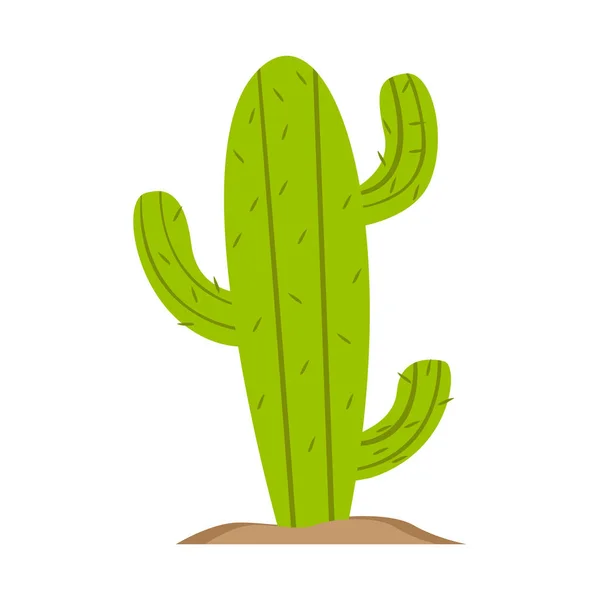 Icona retrò cactus isolata — Vettoriale Stock