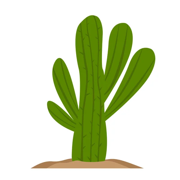 Isolated retro cactus icon — Stock Vector