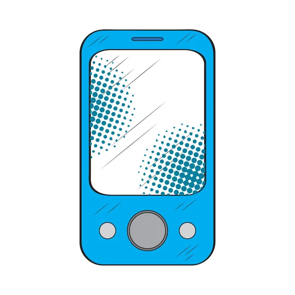 Icono de teléfono inteligente retro aislado — Vector de stock