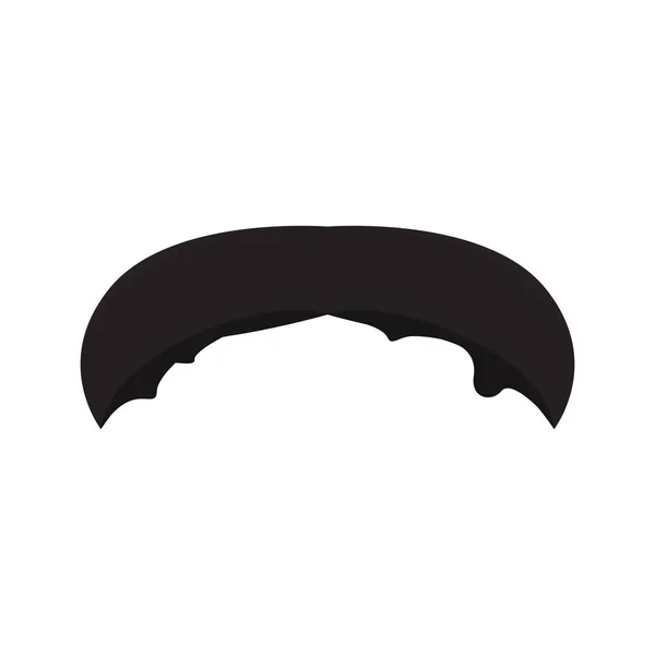 Isolée icône de moustache — Image vectorielle