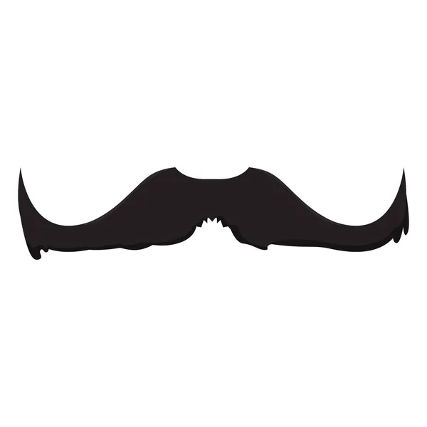 Isolée icône de moustache — Image vectorielle