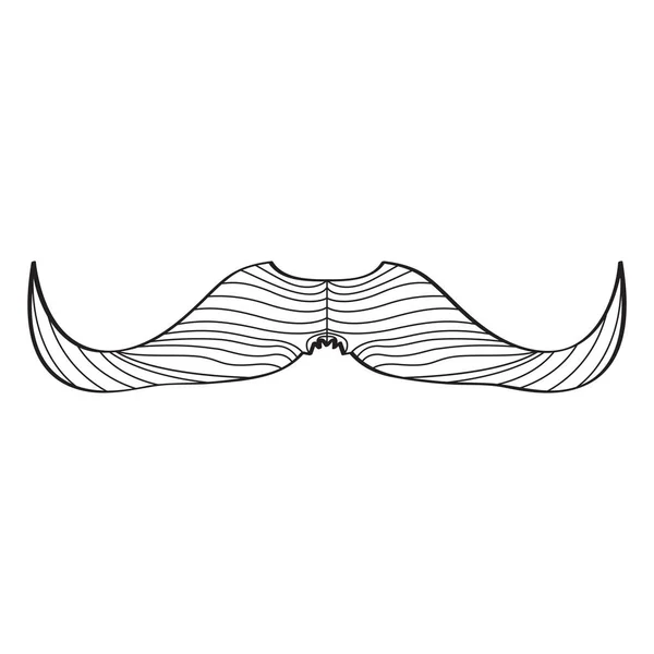 Σκίτσο του ένα μουστάκι — Διανυσματικό Αρχείο
