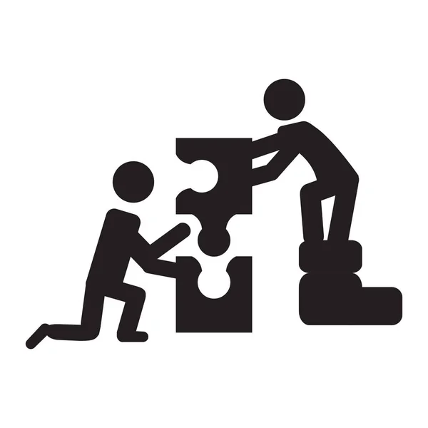 Isolated business teamwork icon — Stock Vector