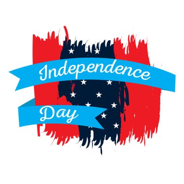 İzole Amerikan Bağımsızlık günü amblemi