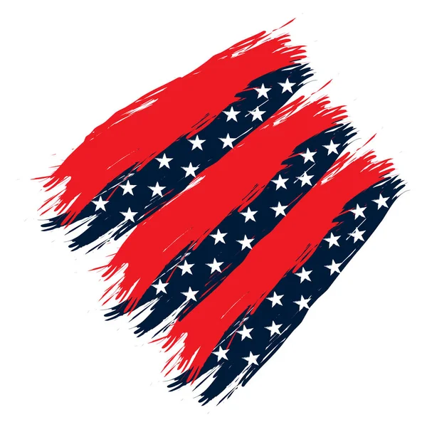 Emblema americano vacío aislado — Archivo Imágenes Vectoriales