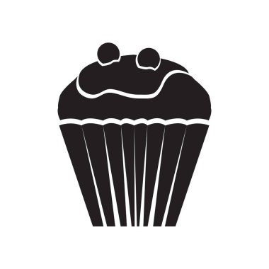 İzole edilmiş kek simgesi