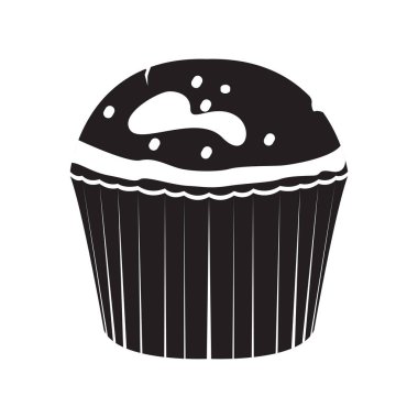 İzole edilmiş kek simgesi