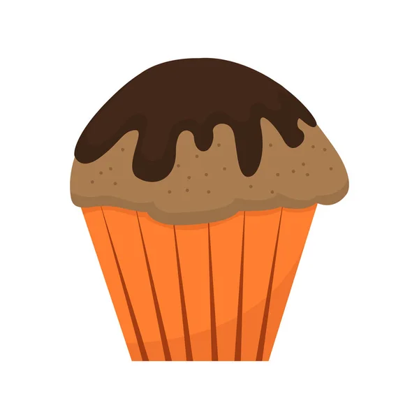 Vereinzelte Muffin-Ikone — Stockvektor