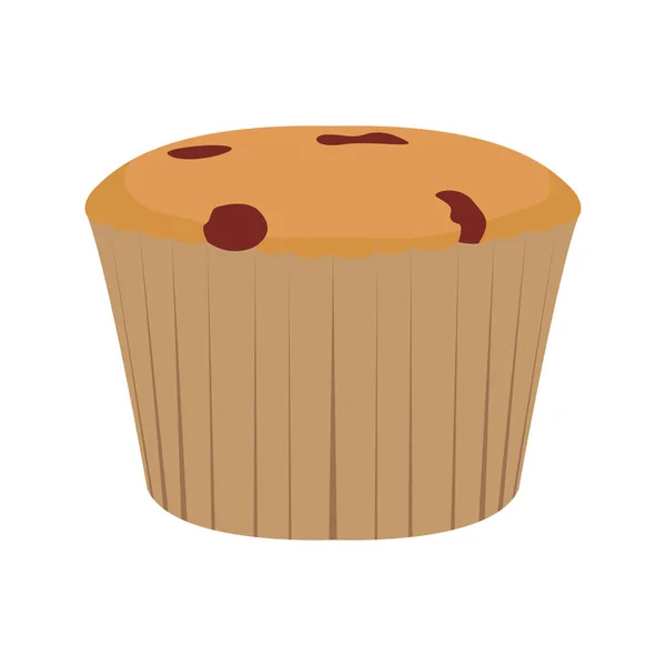 Geïsoleerde muffin afbeelding — Stockvector