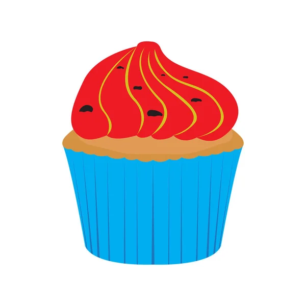 Icono de cupcake aislado — Archivo Imágenes Vectoriales