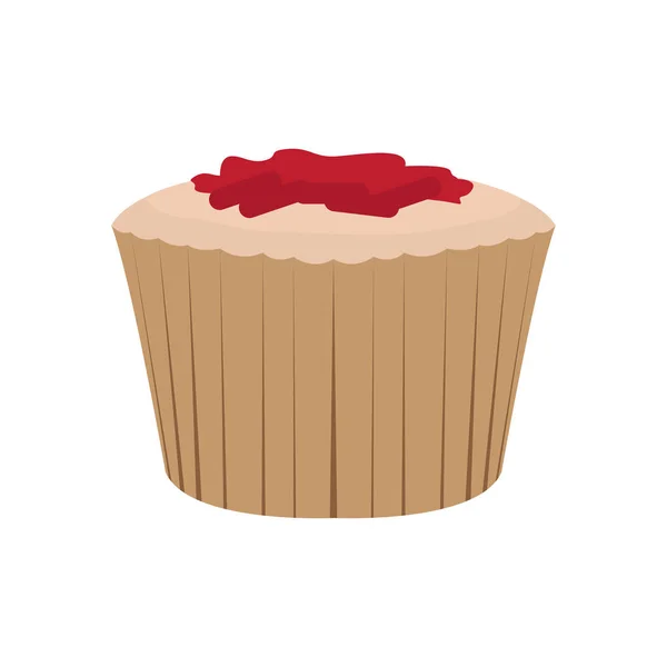 Icône isolée muffin — Image vectorielle