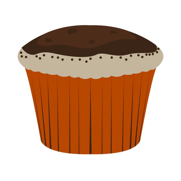 Icono de muffin aislado — Vector de stock