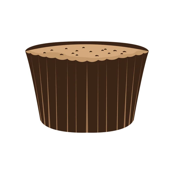 Vereinzelte Muffin-Ikone — Stockvektor