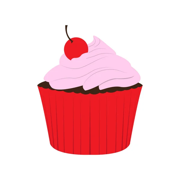 Icono de cupcake aislado — Archivo Imágenes Vectoriales