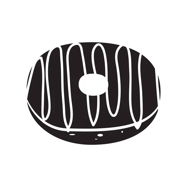 Geïsoleerde donut icoon — Stockvector