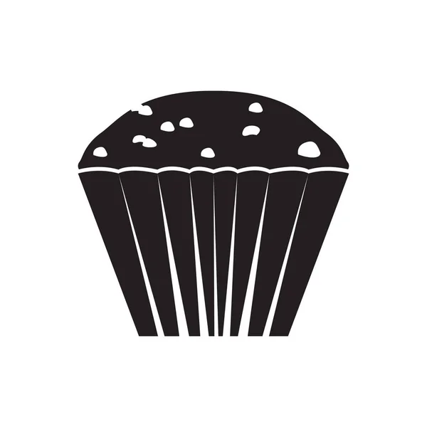 Isoleret cupcake ikon – Stock-vektor