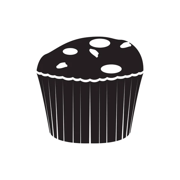 Icono de muffin aislado — Vector de stock