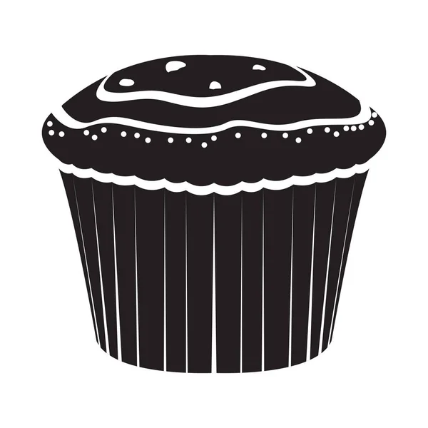 Icono de muffin aislado — Vector de stock