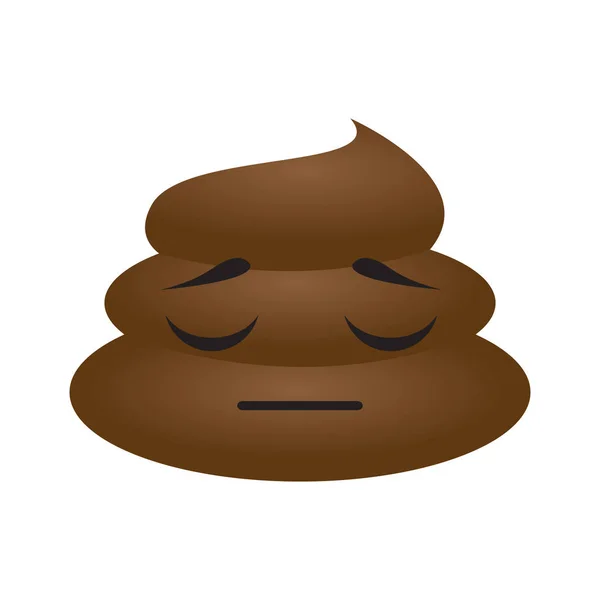 Poop emoji dormire — Vettoriale Stock
