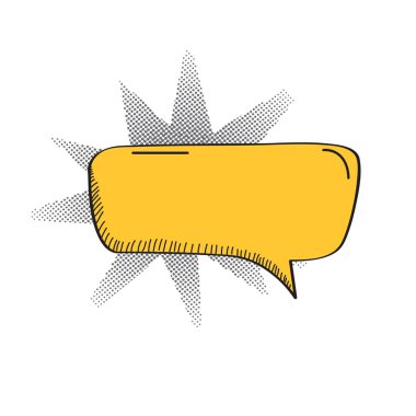 İzole komik konuşma balonu