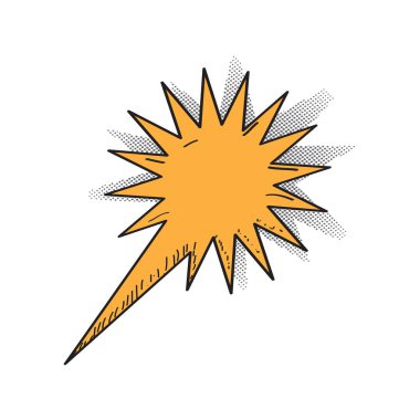 İzole komik konuşma balonu