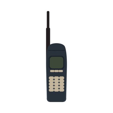 İzole eski cep telefonu simgesi