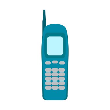 İzole eski cep telefonu simgesi