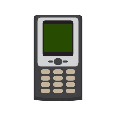 İzole eski cep telefonu simgesi