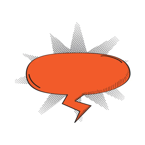 Isolated comic speech bubble — Stock Vector