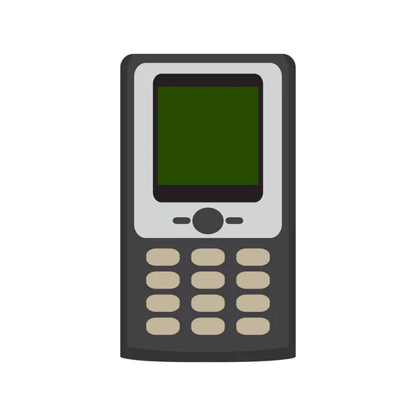 Icono de teléfono celular antiguo aislado — Archivo Imágenes Vectoriales