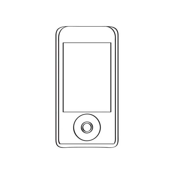 Geïsoleerde oude cellphone-pictogram — Stockvector